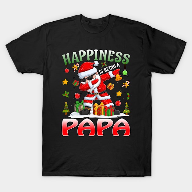 Happiness Is Being A Papa Santa Christmas T-Shirt by intelus